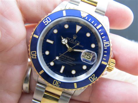 1996 rolex submariner two tone